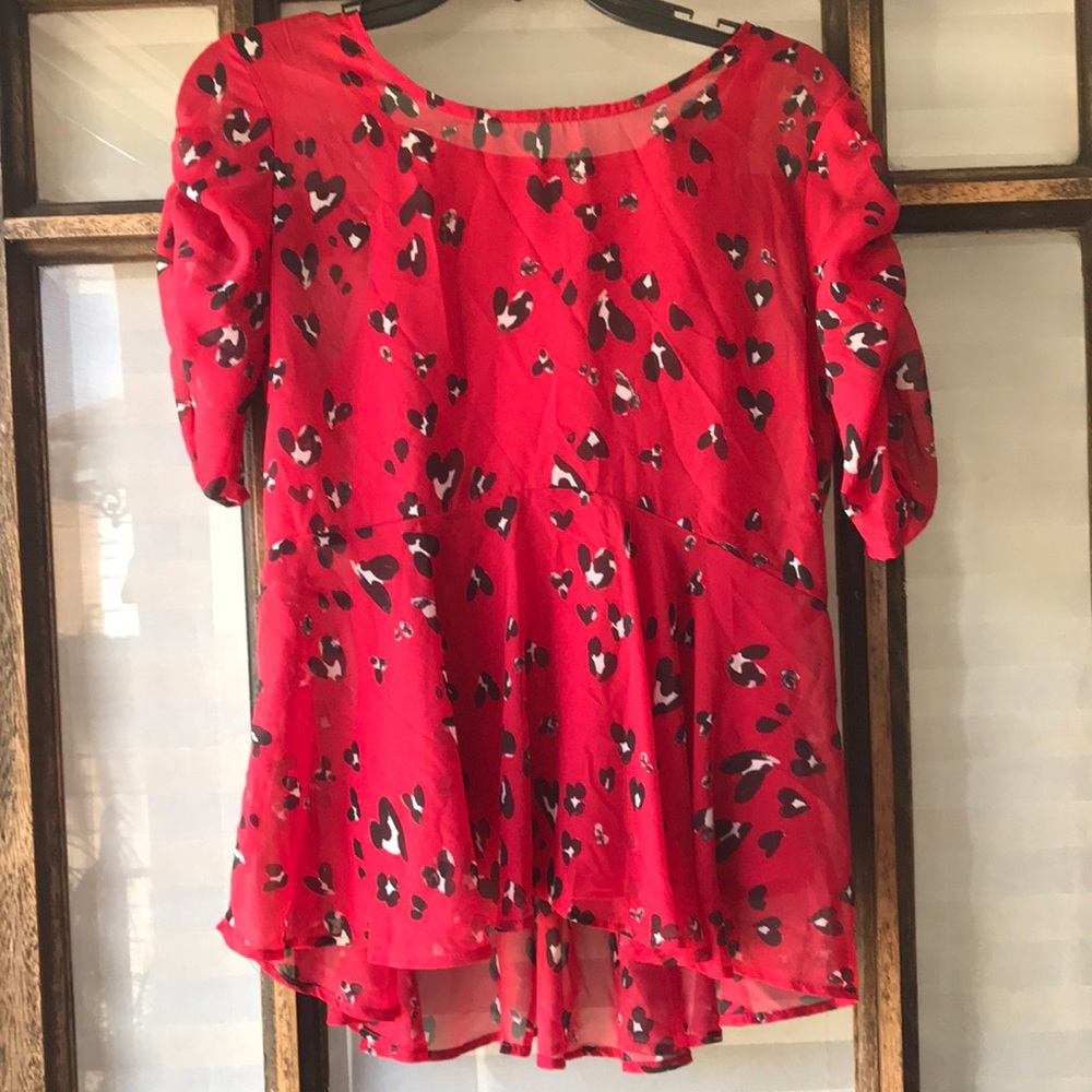 Red blouse